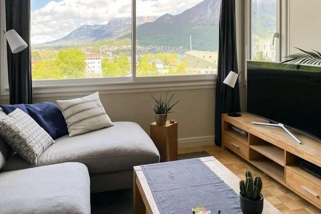 Le Panorama - Vue Lac Et Montagne Avec Parking Annecy Apartment