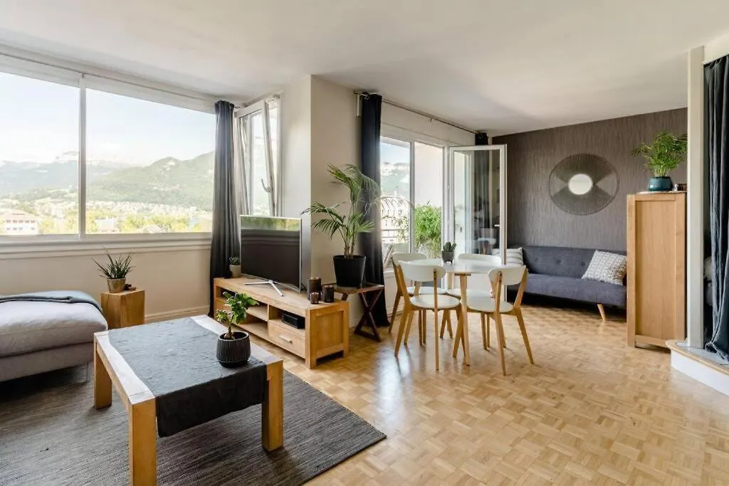 Le Panorama - Vue Lac Et Montagne Avec Parking Annecy